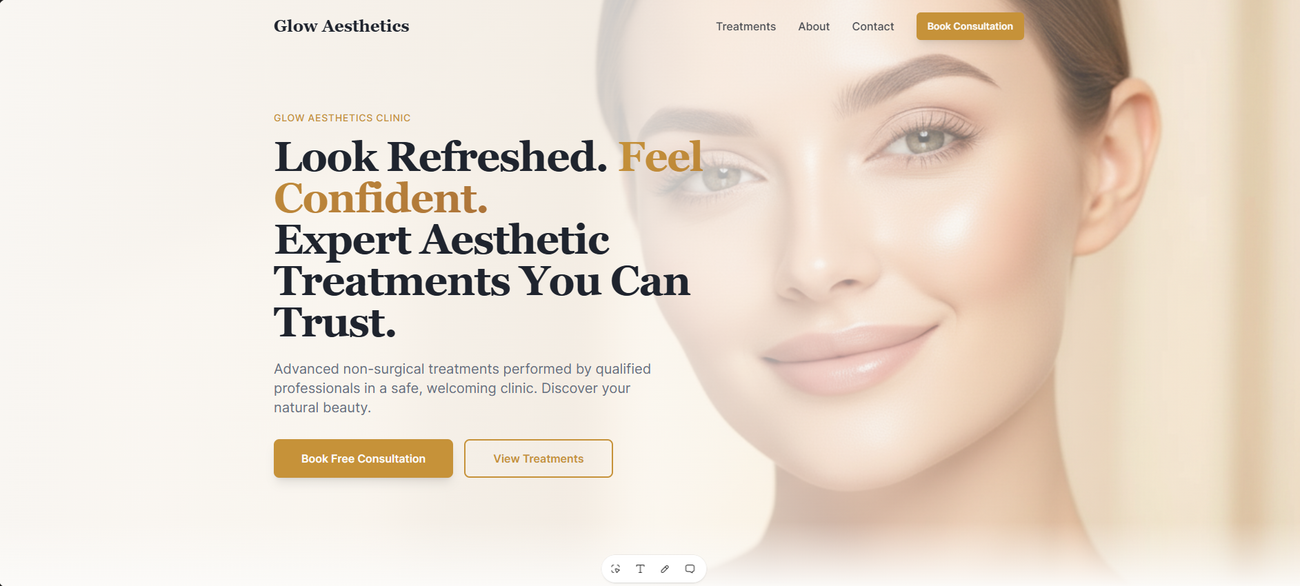 MedSpa Website & Review Growth System desktop screenshot